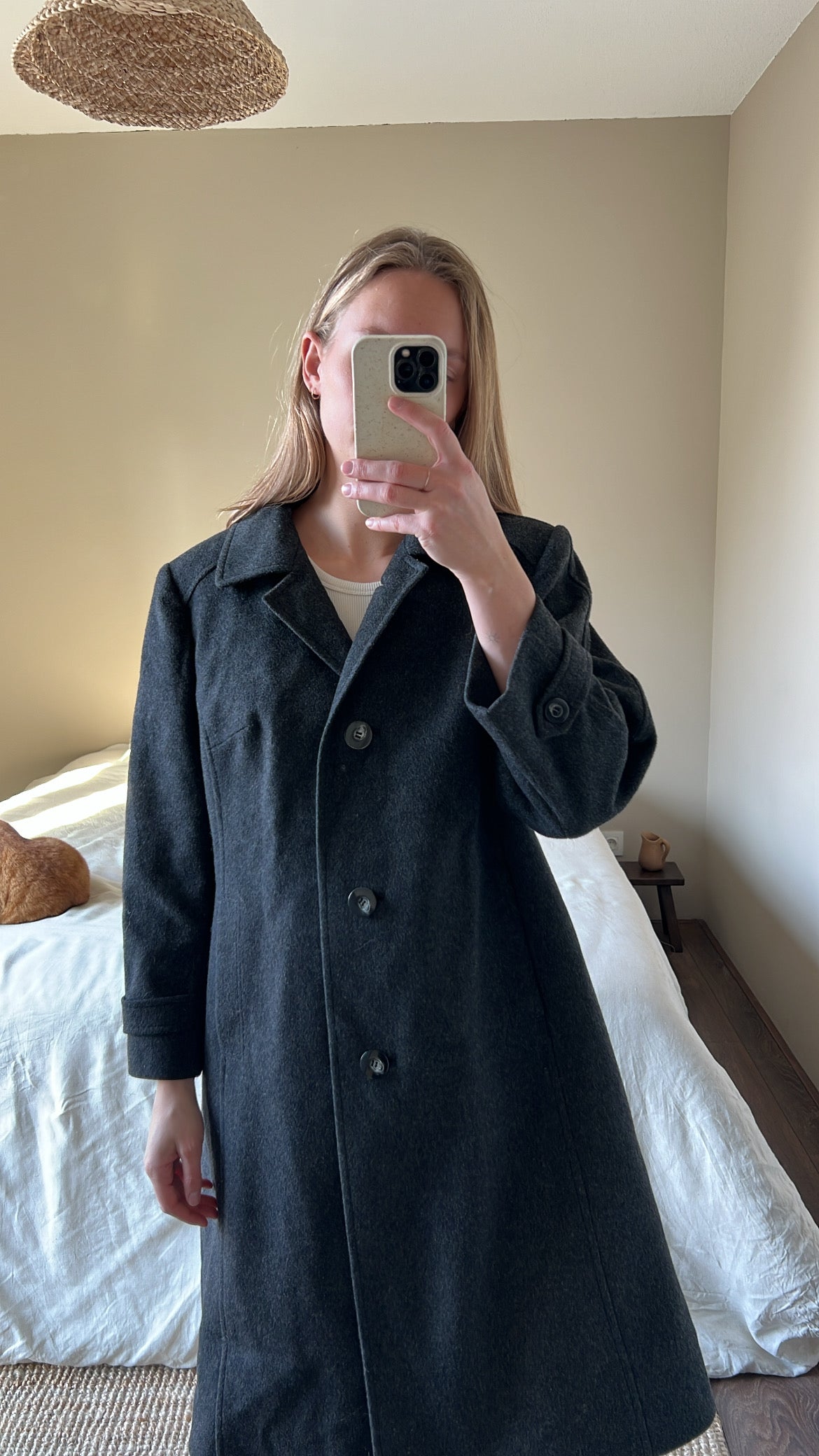 Woolen overcoat