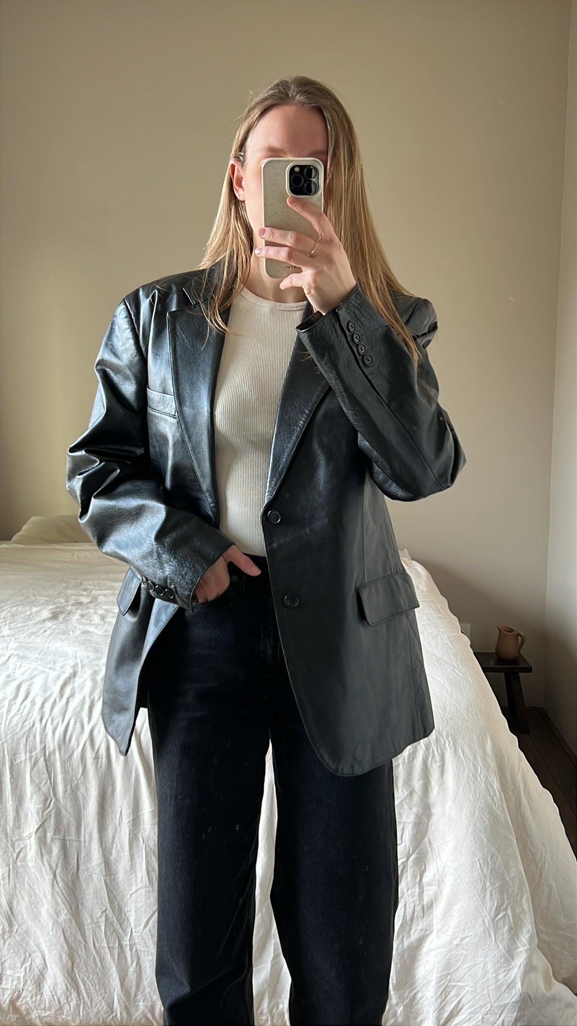 Leather jacket/blazer