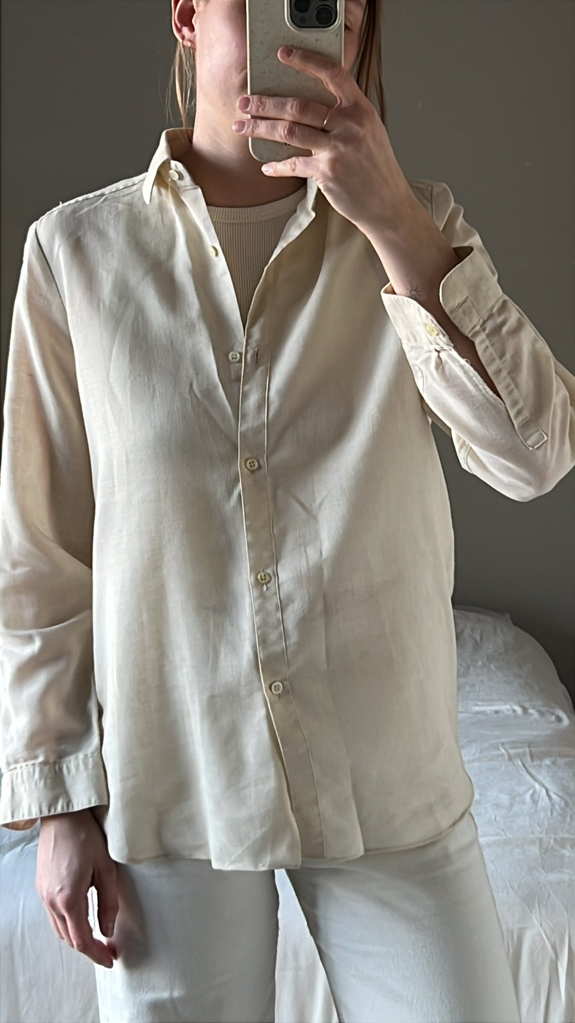 Linen blend shirt