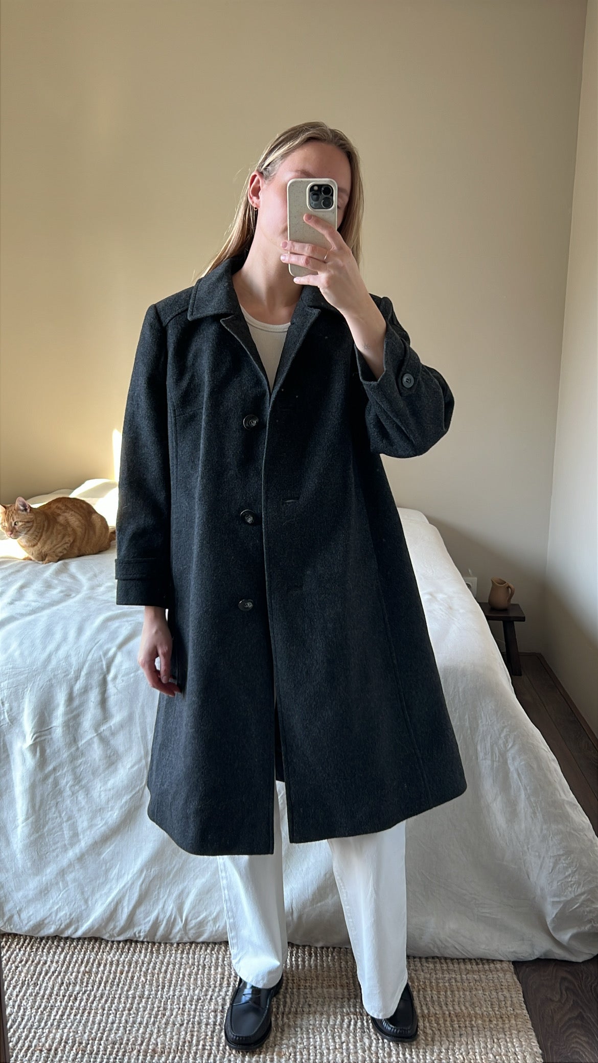 Woolen overcoat