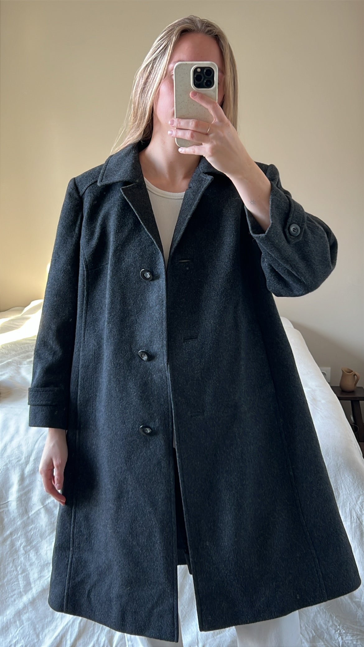 Woolen overcoat